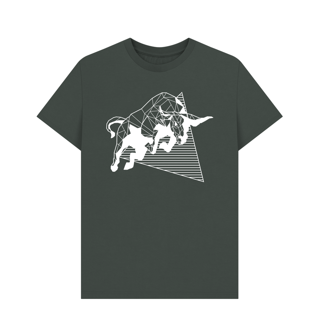 Dark Grey Printed T-shirt Front