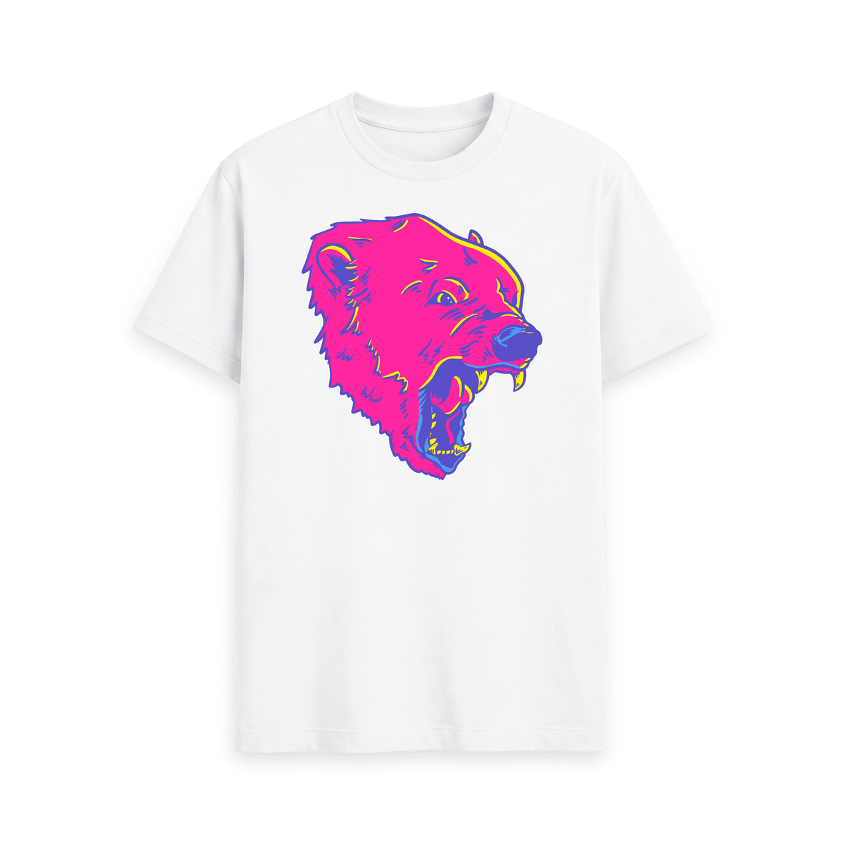 White Printed T-shirt Front