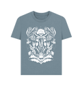 Stone Blue Printed T-shirt Front