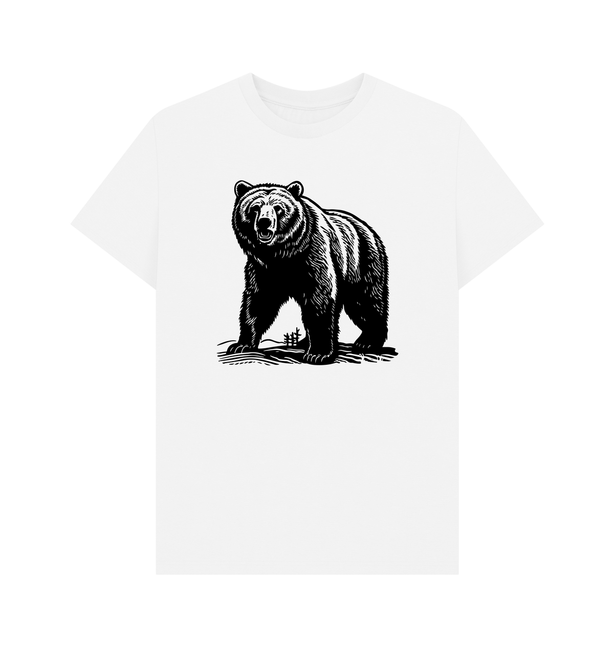 White Printed T-shirt Front