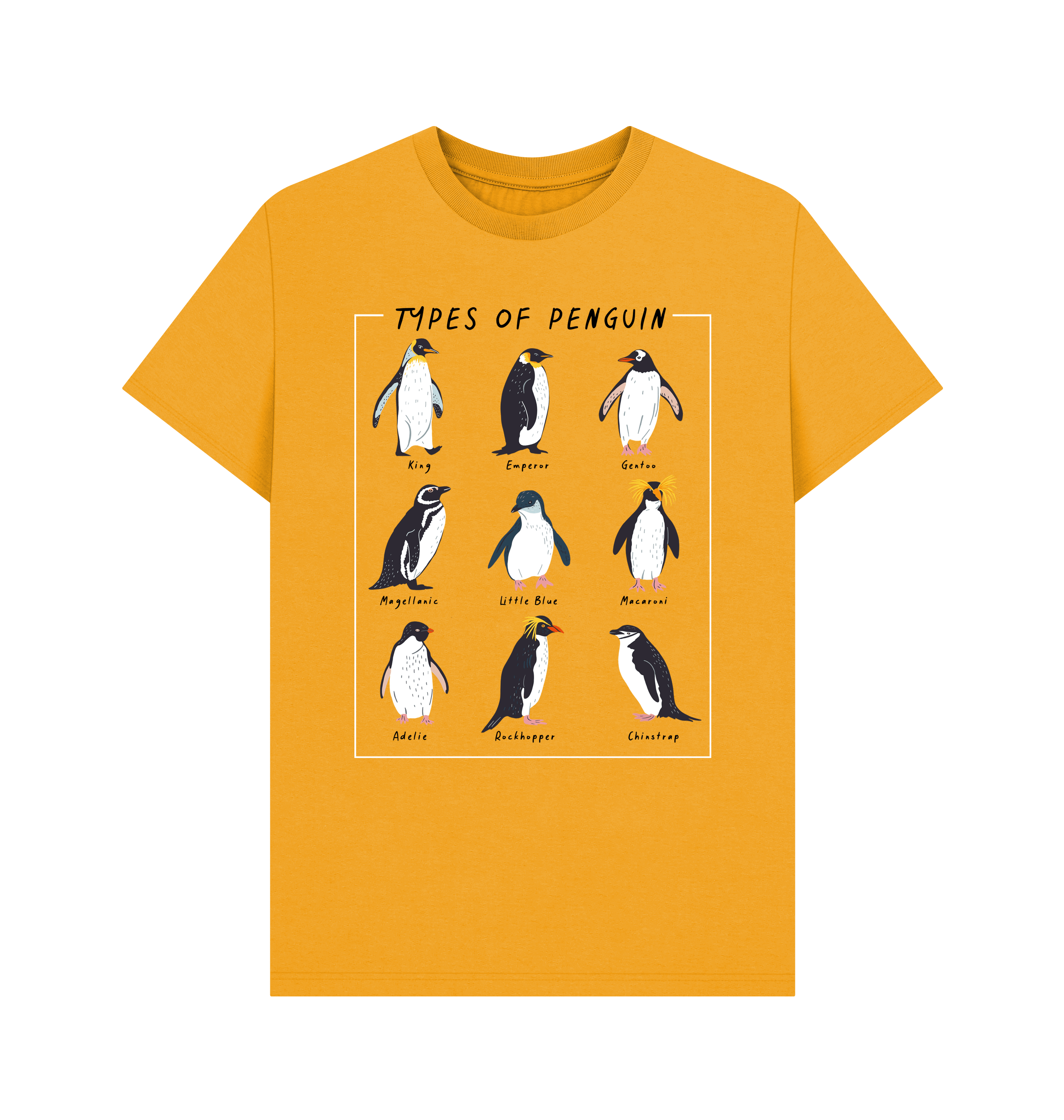 Mustard Printed T-shirt Front