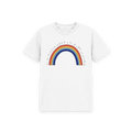 White Printed Kids T-Shirt Front