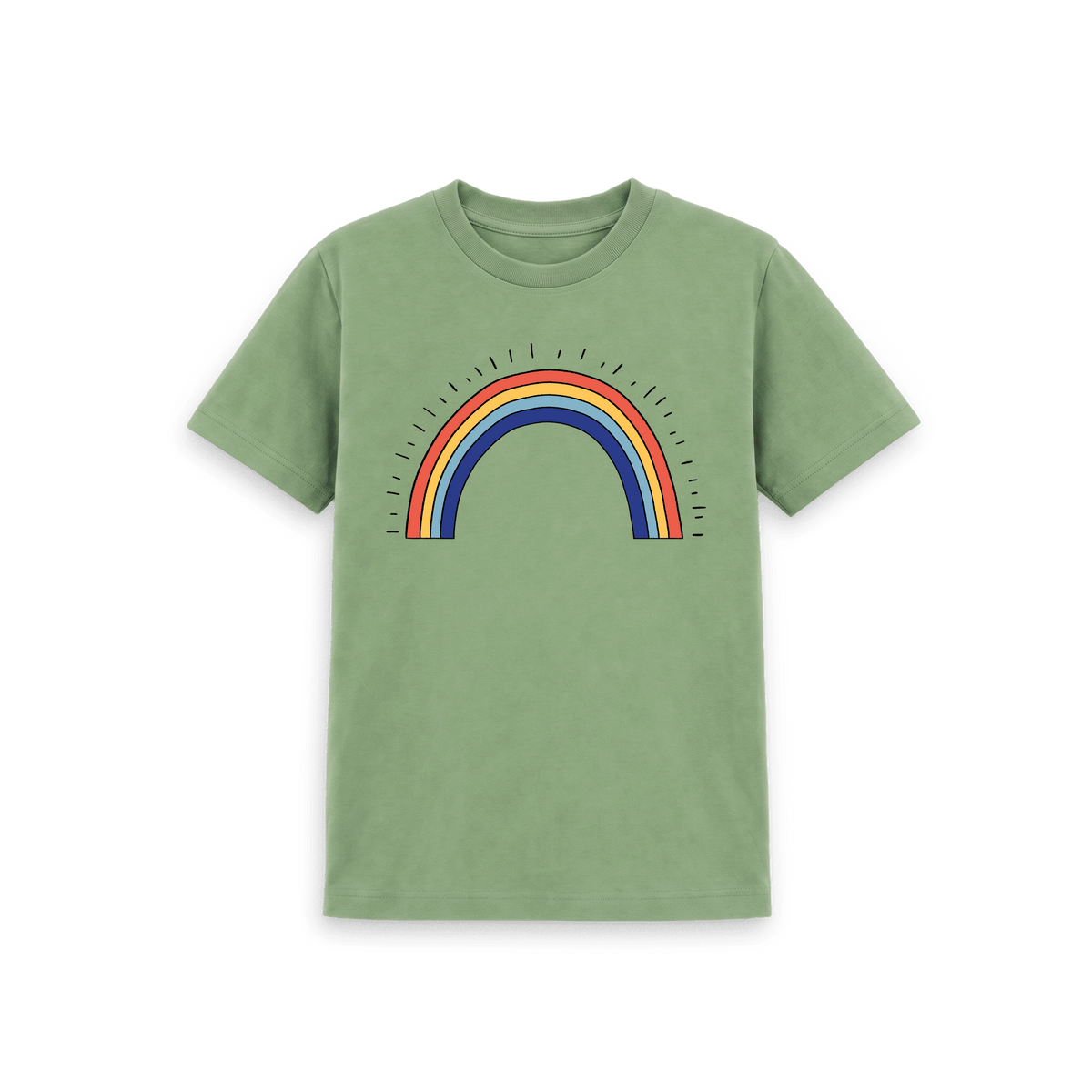 Sage Printed Kids T-Shirt Front