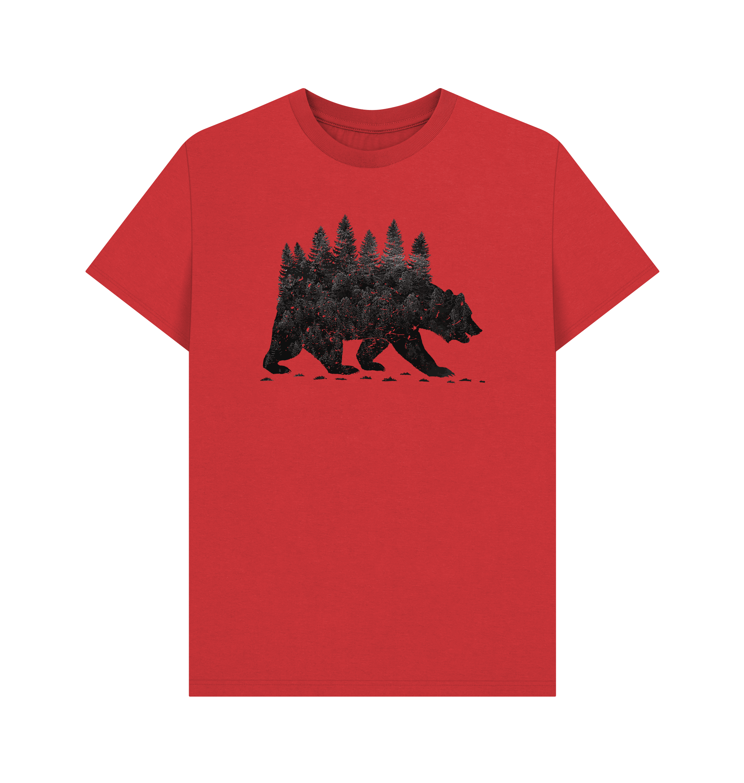 Red Printed T-shirt Front