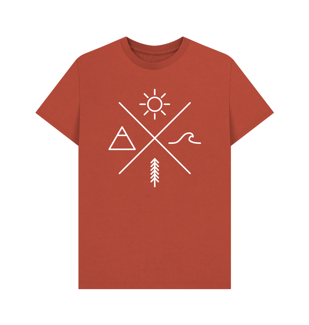 Rust Printed T-shirt Front