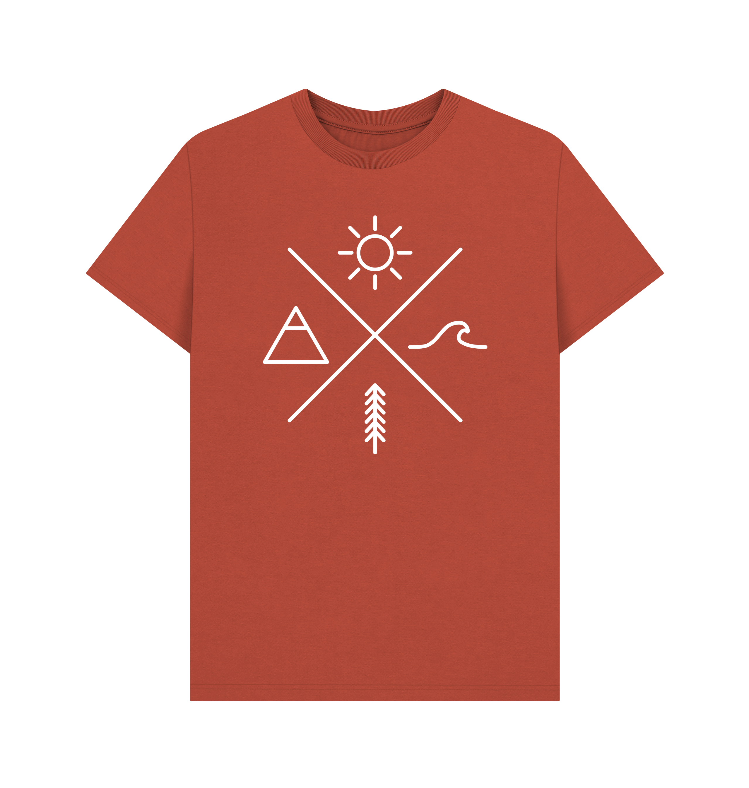 Rust Printed T-shirt Front