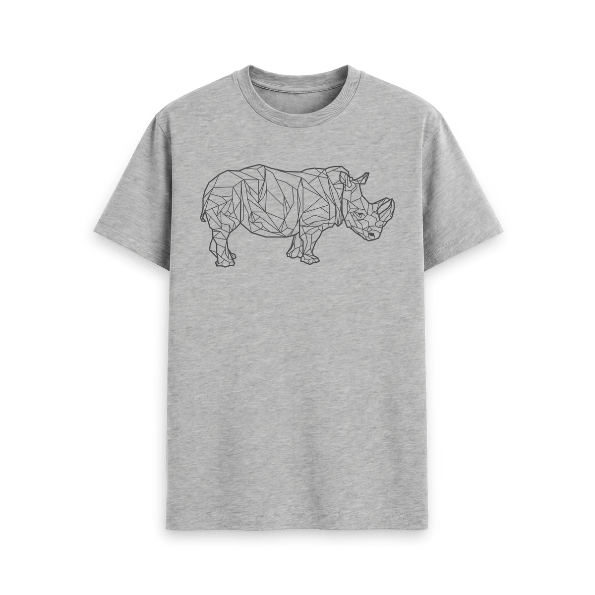 Athletic Grey Printed T-shirt Front