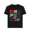 Black Printed T-shirt Front