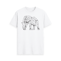 White Printed T-shirt Front