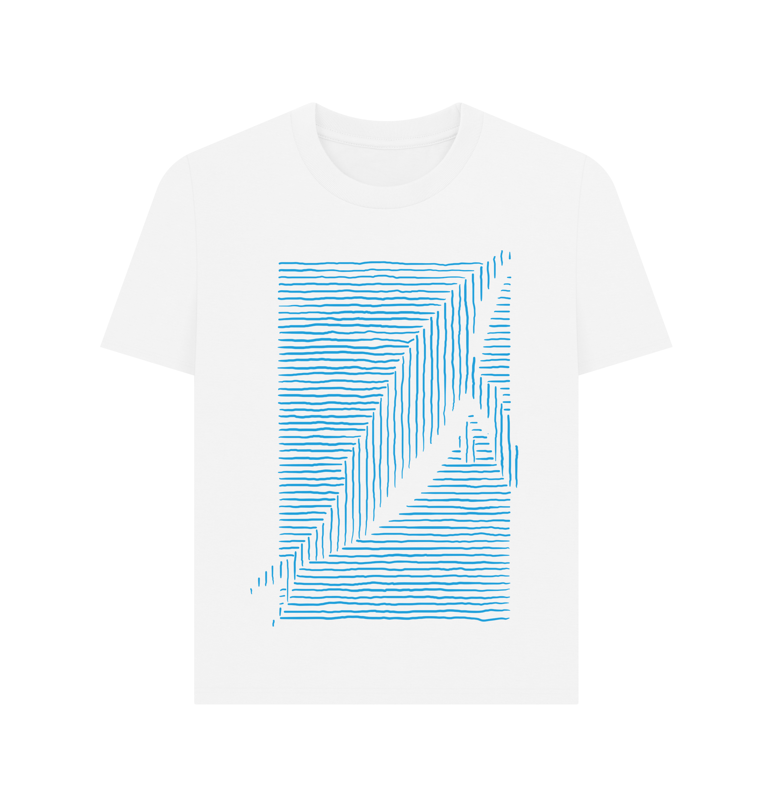 White Printed T-shirt Front