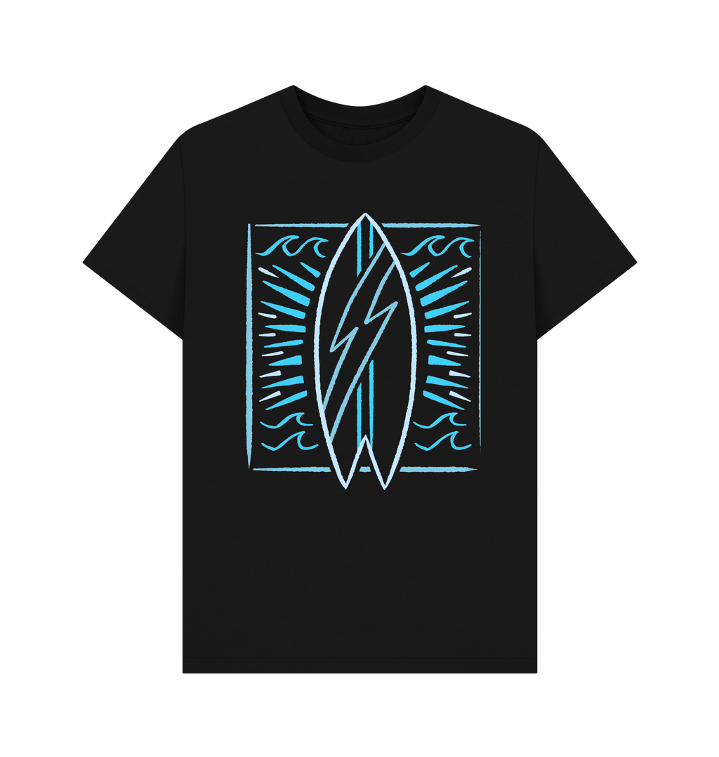 Black Printed T-shirt Front