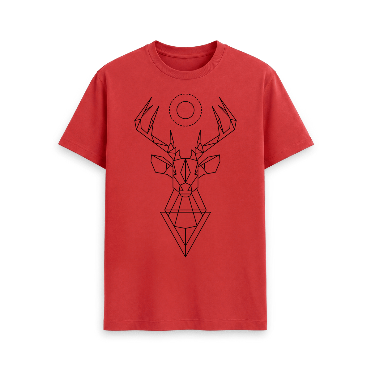 Red Printed T-shirt Front