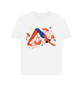 White Printed T-shirt Front