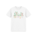 White Printed Kids T-Shirt Front