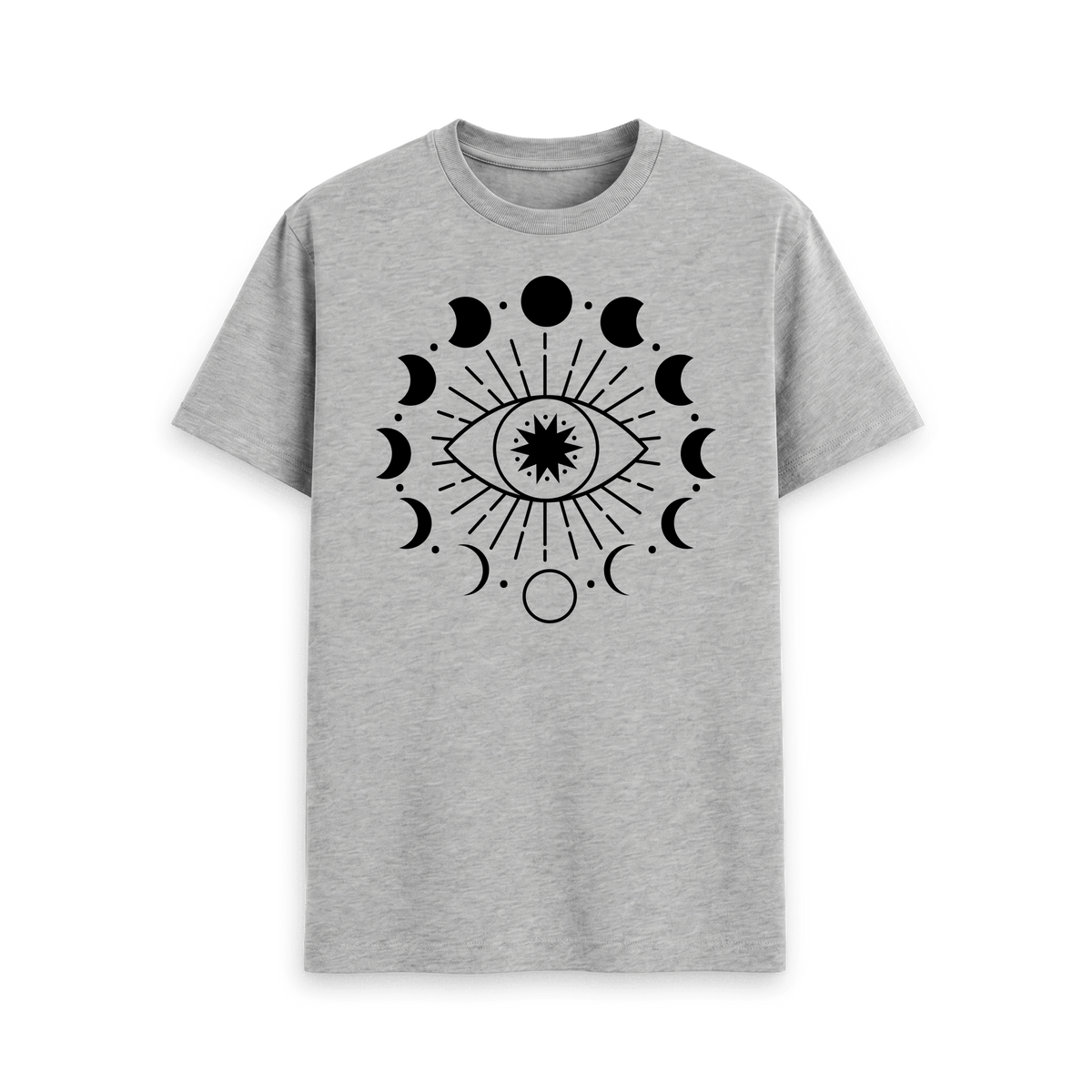 Athletic Grey Printed T-shirt Front