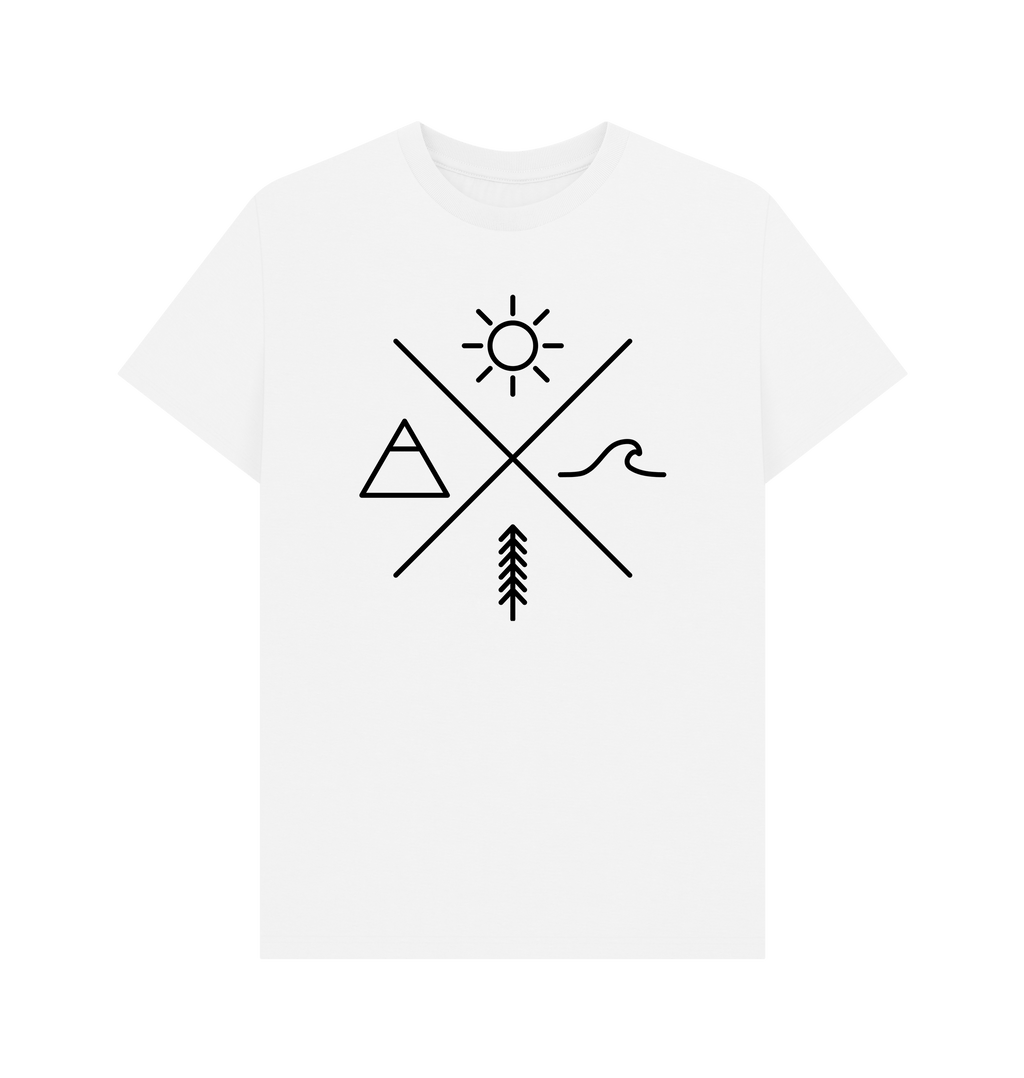 White Printed T-shirt Front