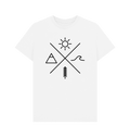 White Printed T-shirt Front