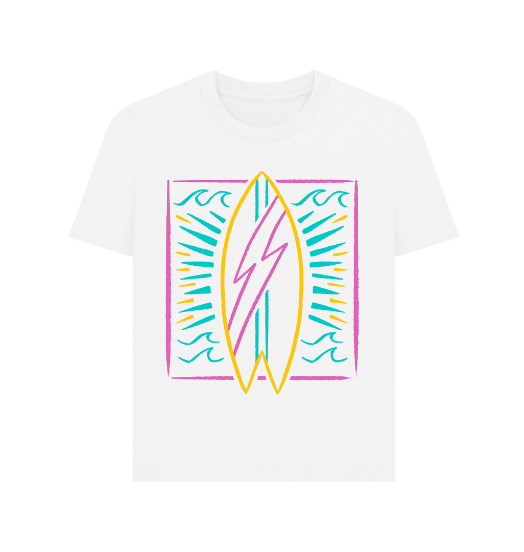 White Printed T-shirt Front