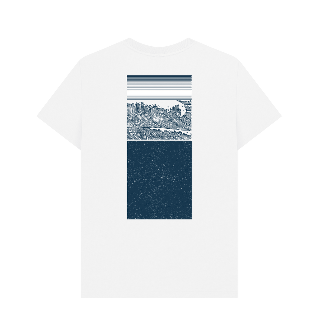 White Printed T-shirt Back
