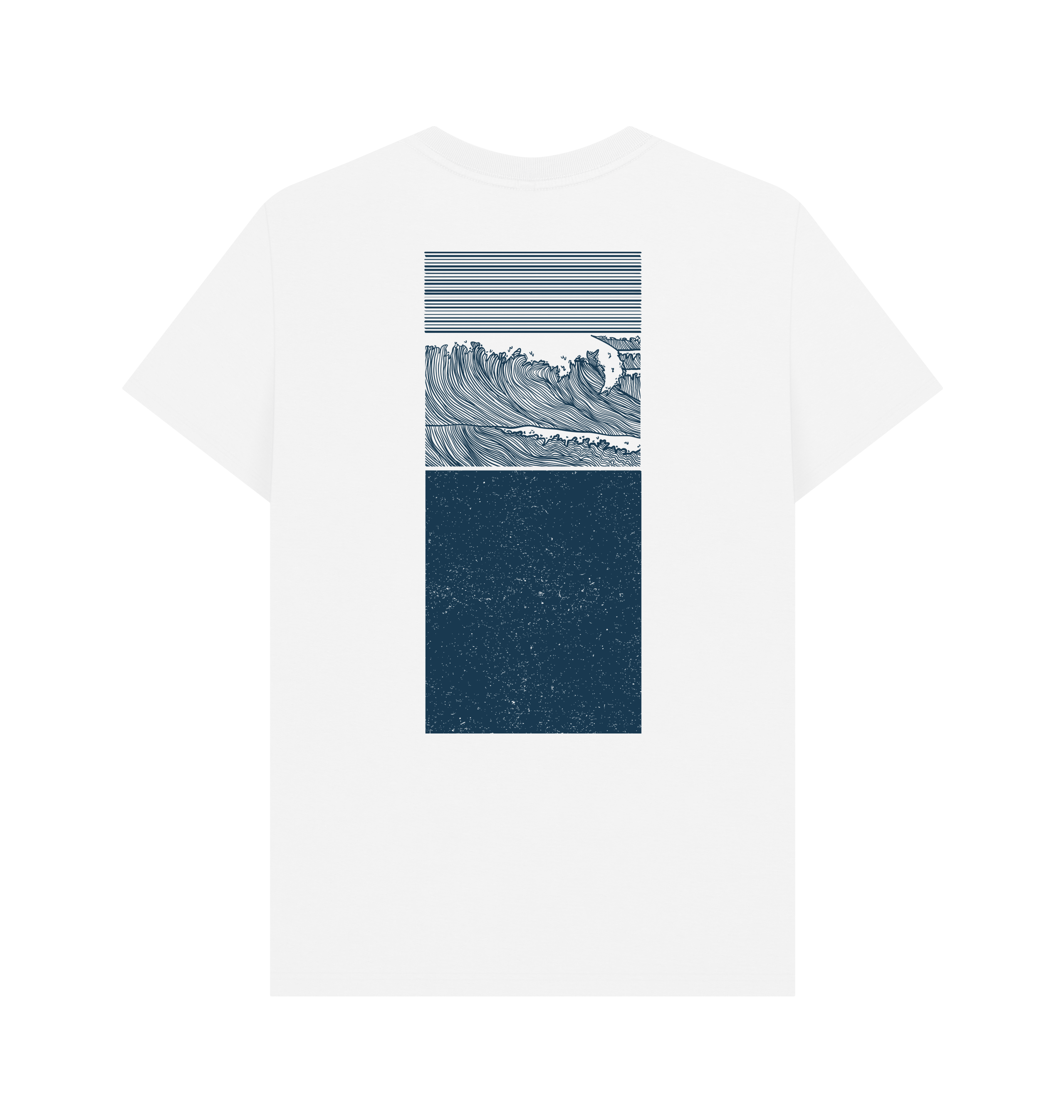 White Printed T-shirt Back