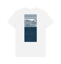 Ocean Wave Back Print | Organic Cotton Coastal Style