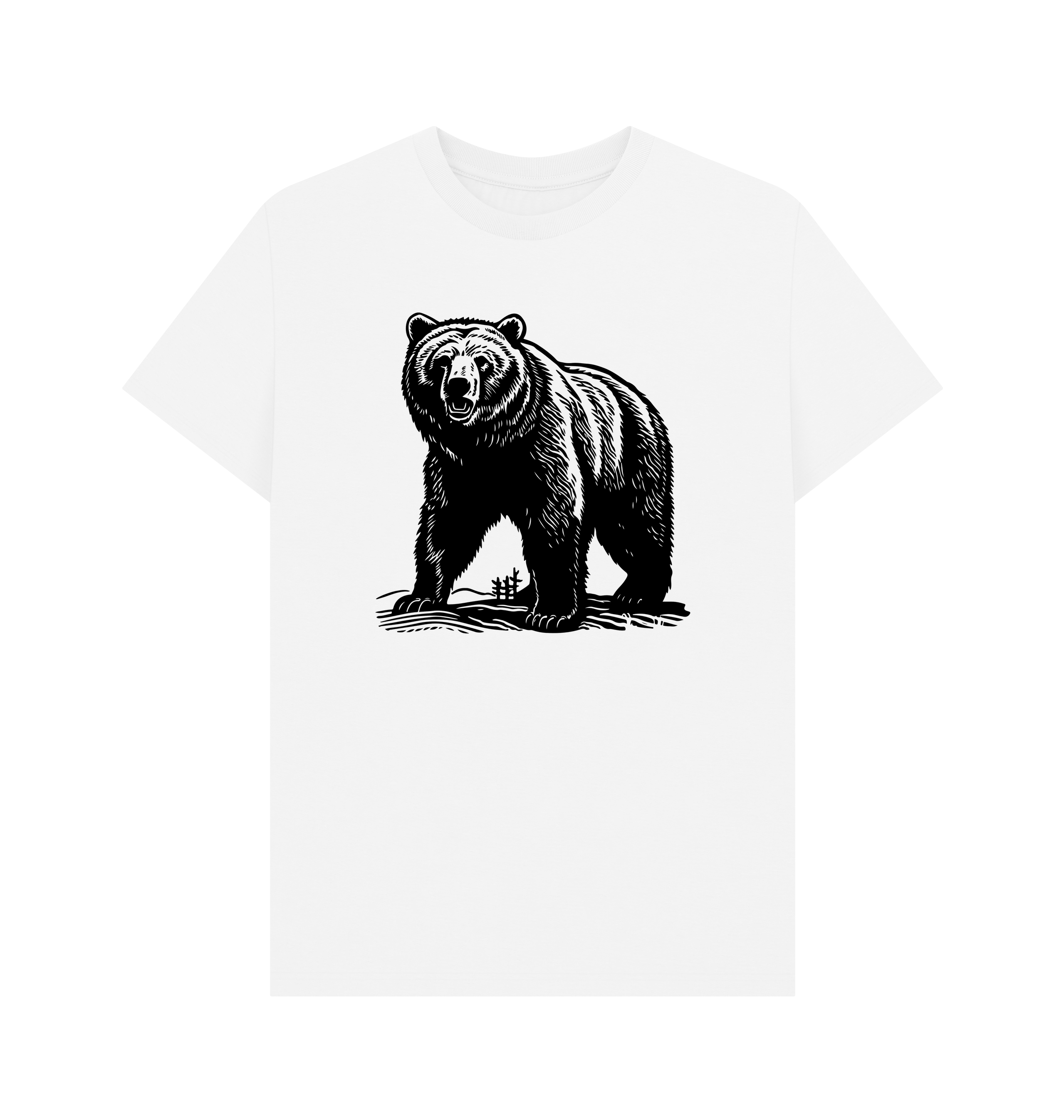 White Printed T-shirt Front