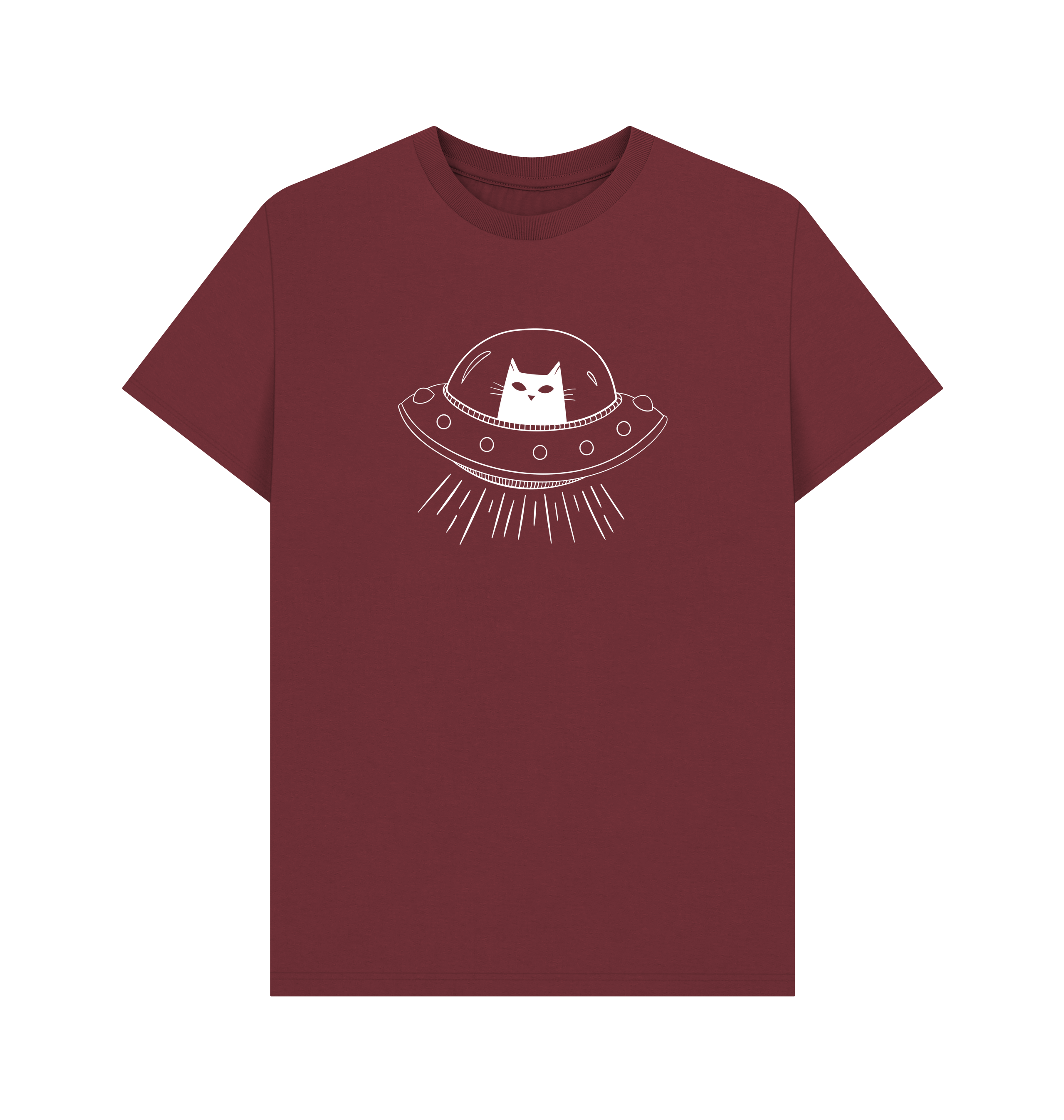 Red Wine Printed T-shirt Front