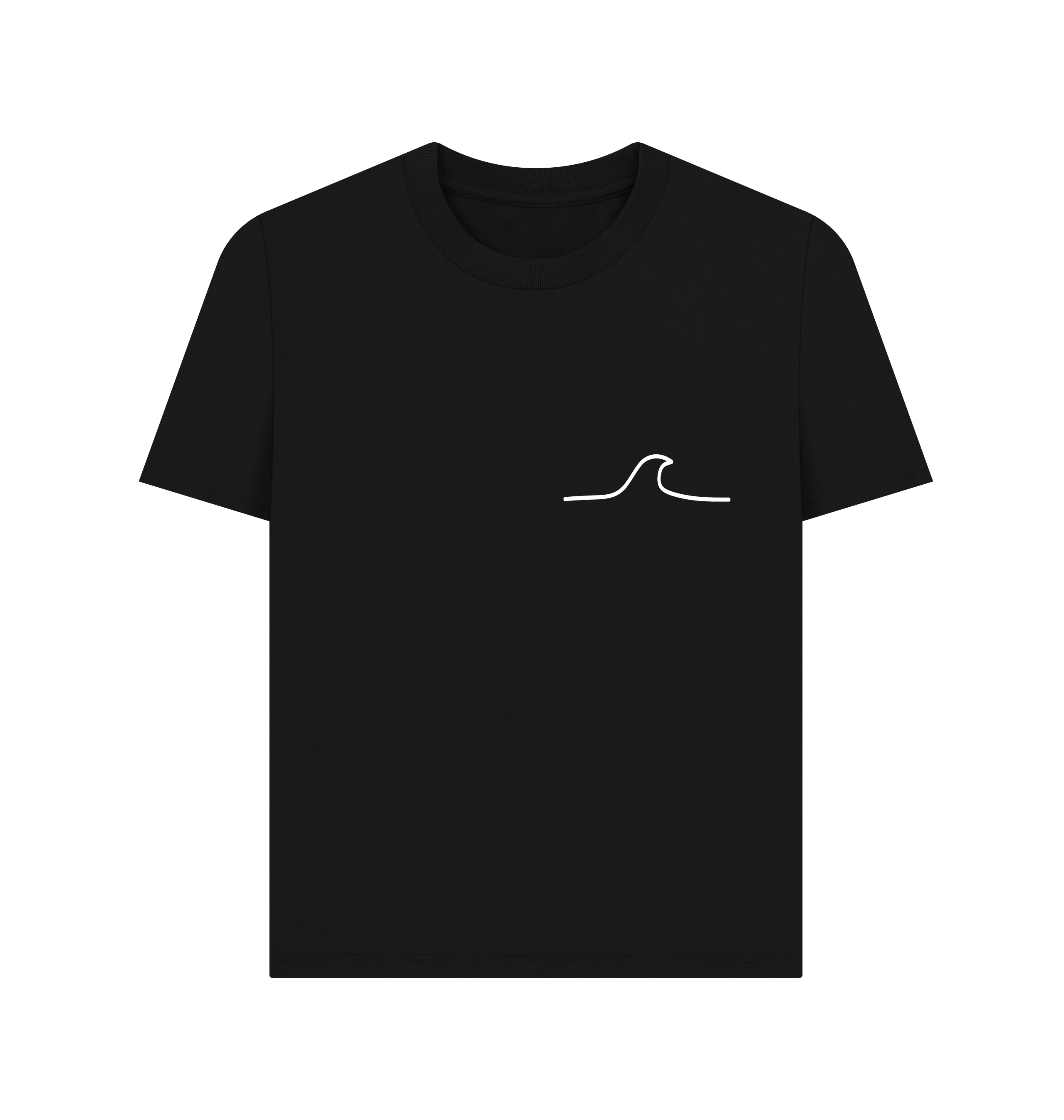 Black Printed T-shirt Front