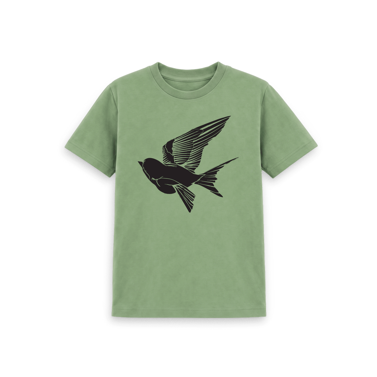 Sage Printed Kids T-Shirt Front