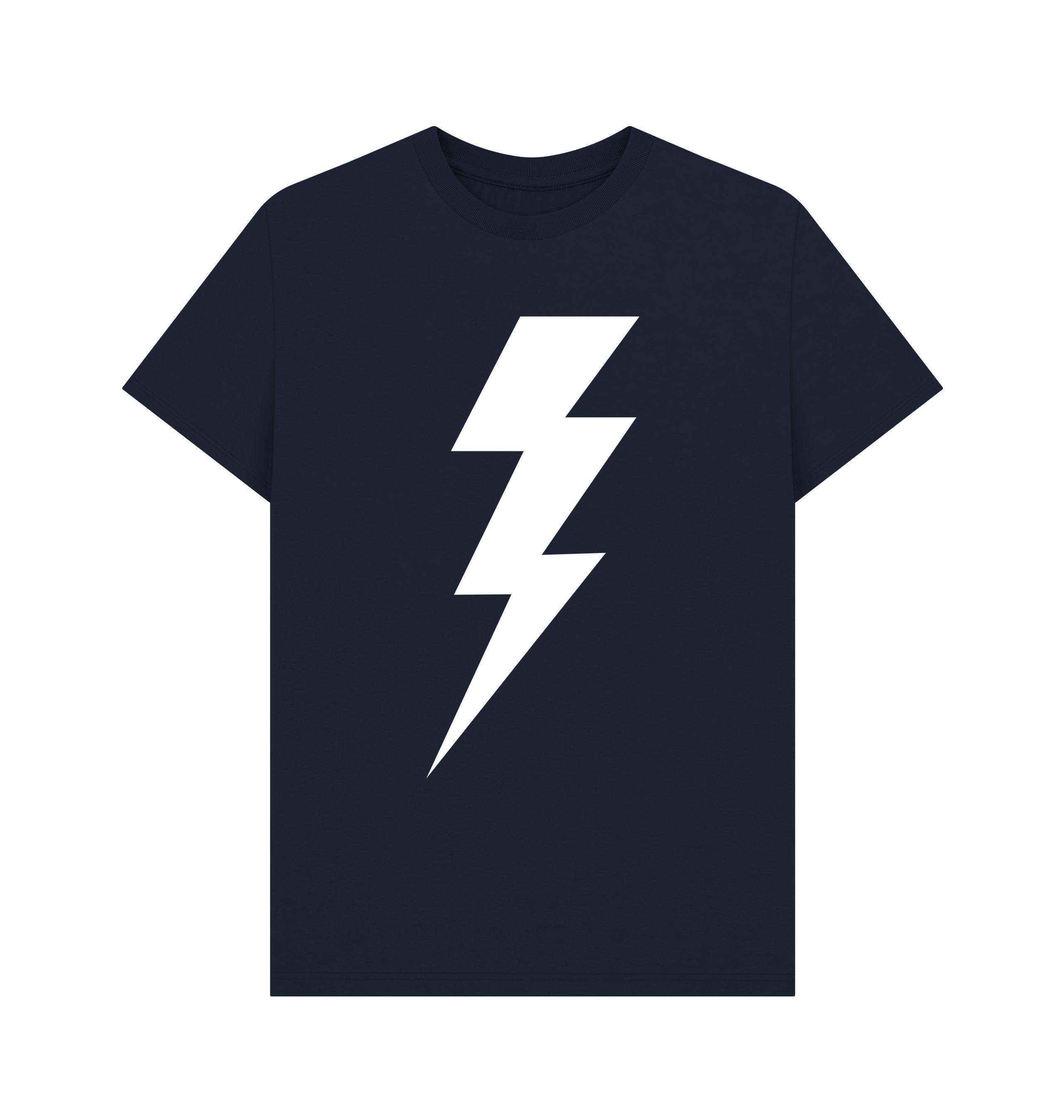 Navy Blue Printed T-shirt Front