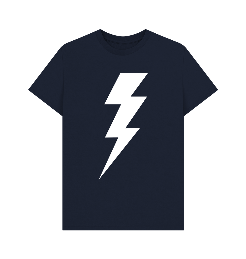 Navy Blue Printed T-shirt Front