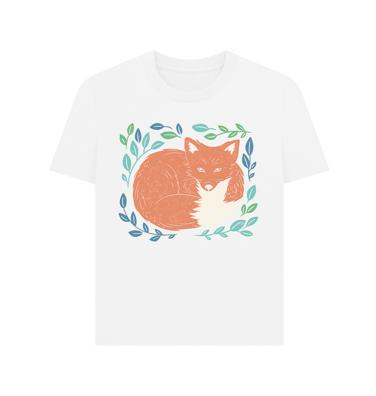 White Printed T-shirt Front