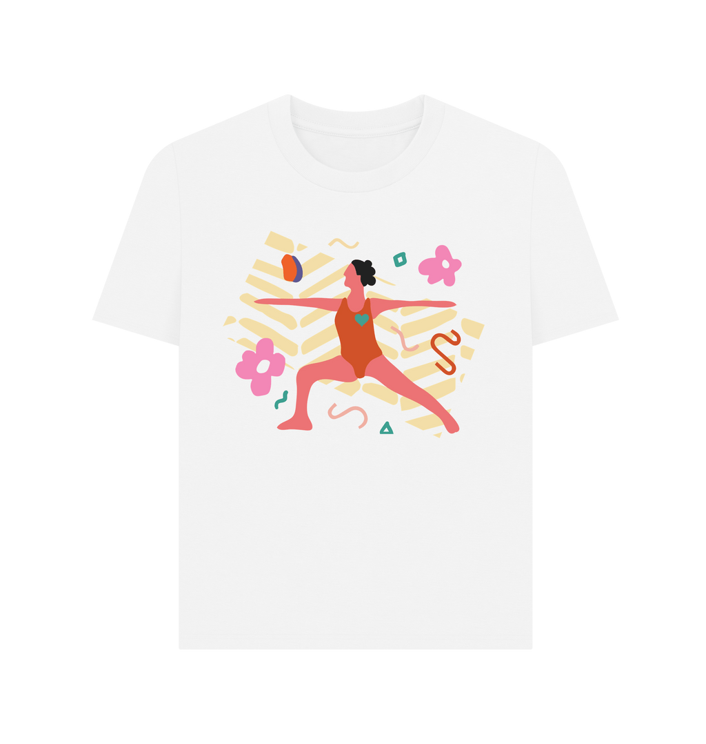 White Printed T-shirt Front