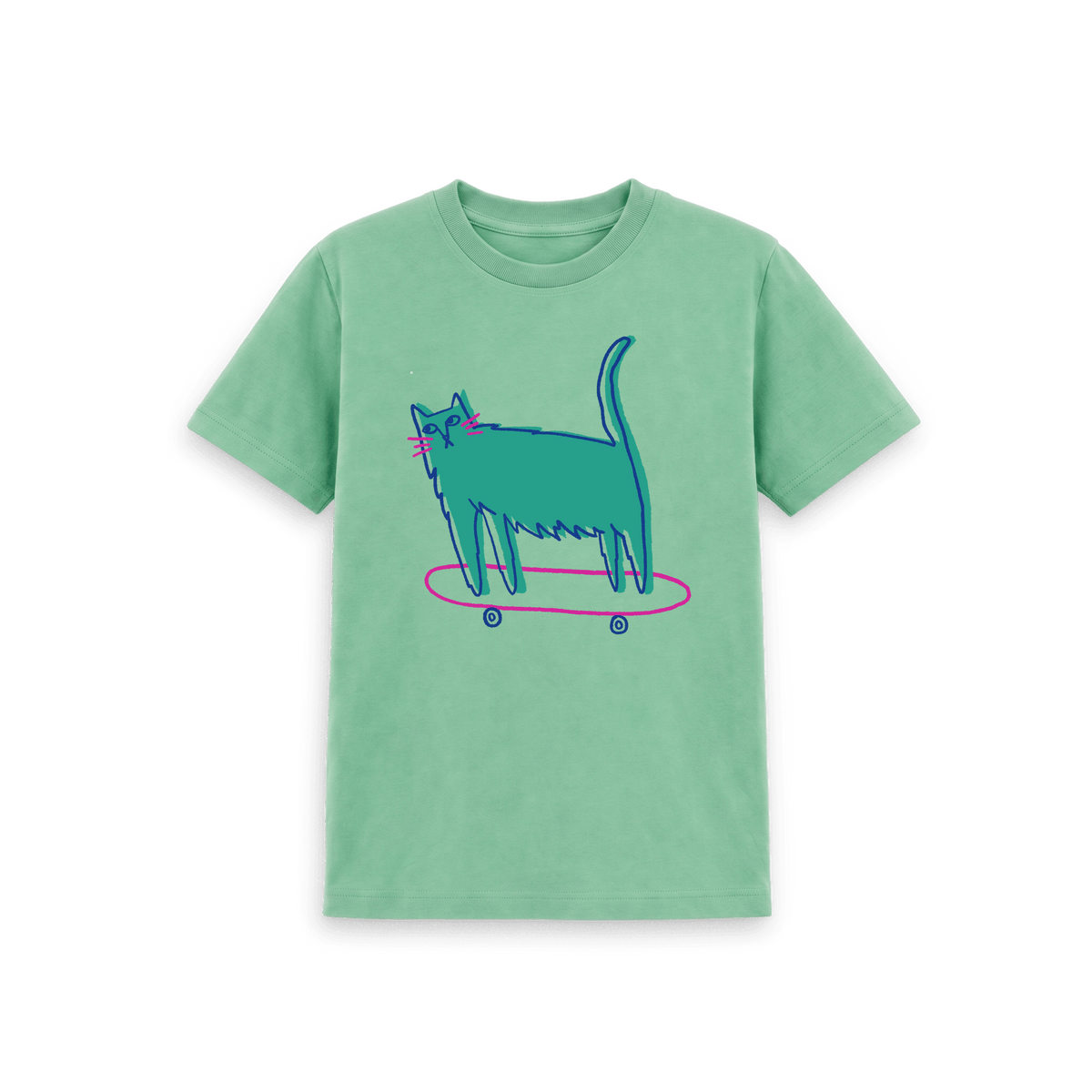 Peppermint Printed Kids T-Shirt Front