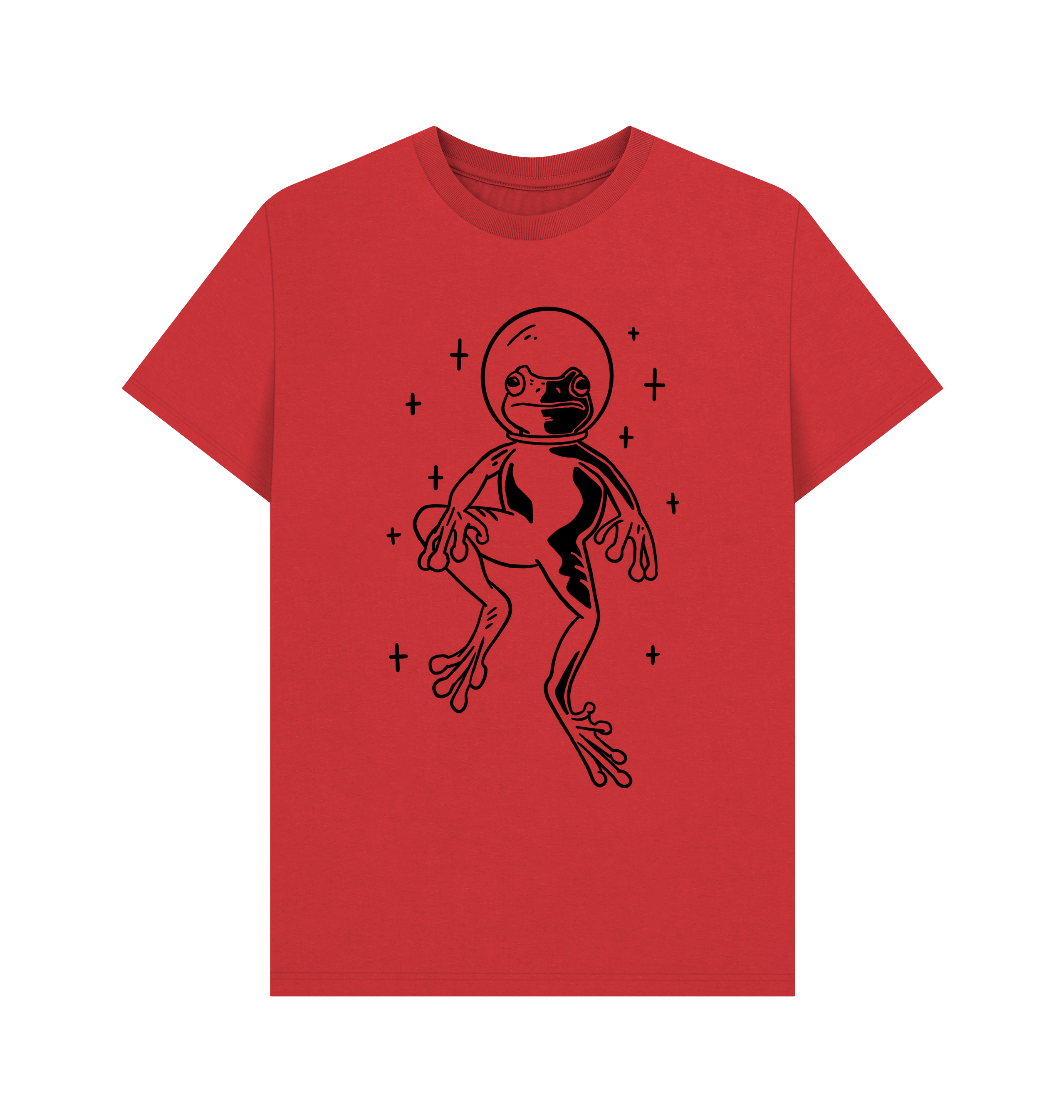 Red Printed T-shirt Front