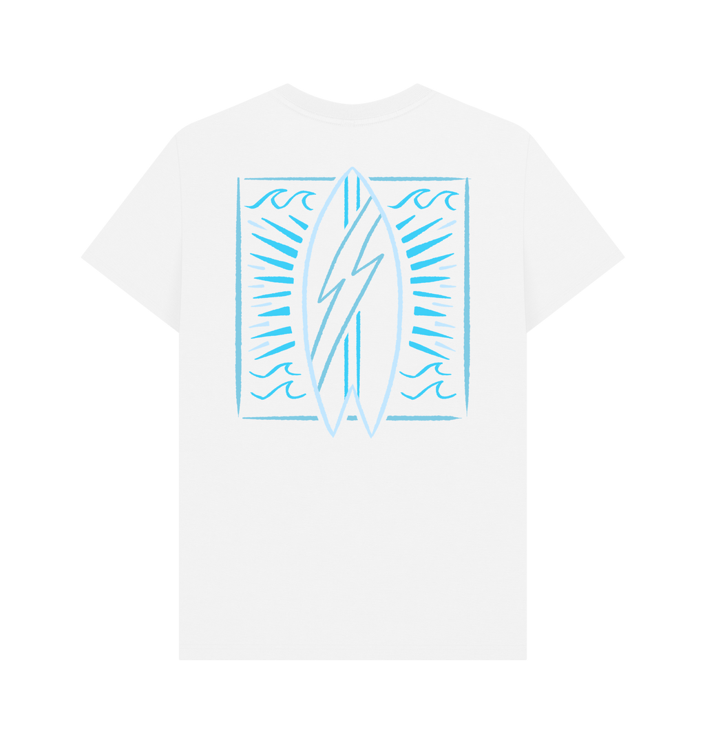 White Printed T-shirt Back