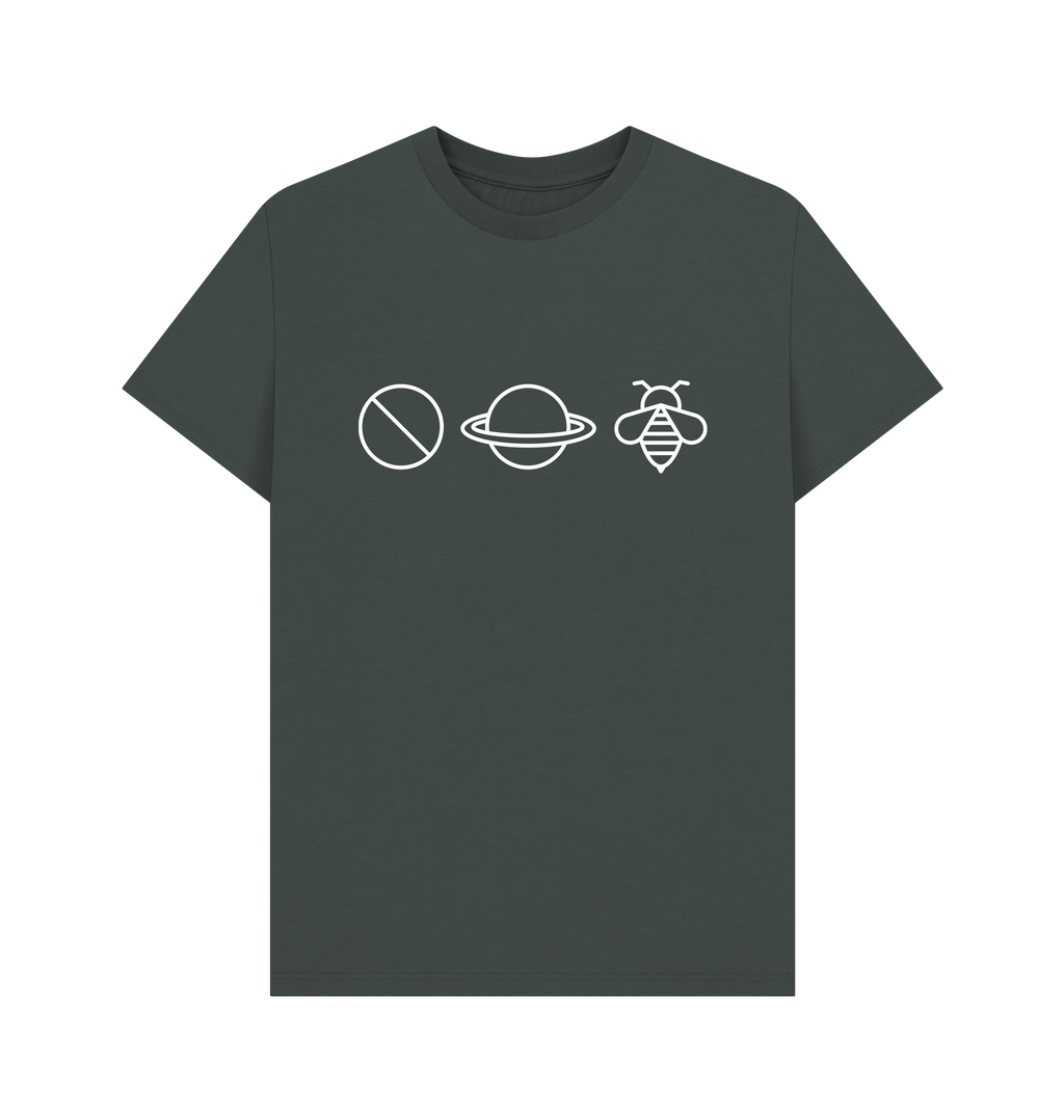 Dark Grey Printed T-shirt Front