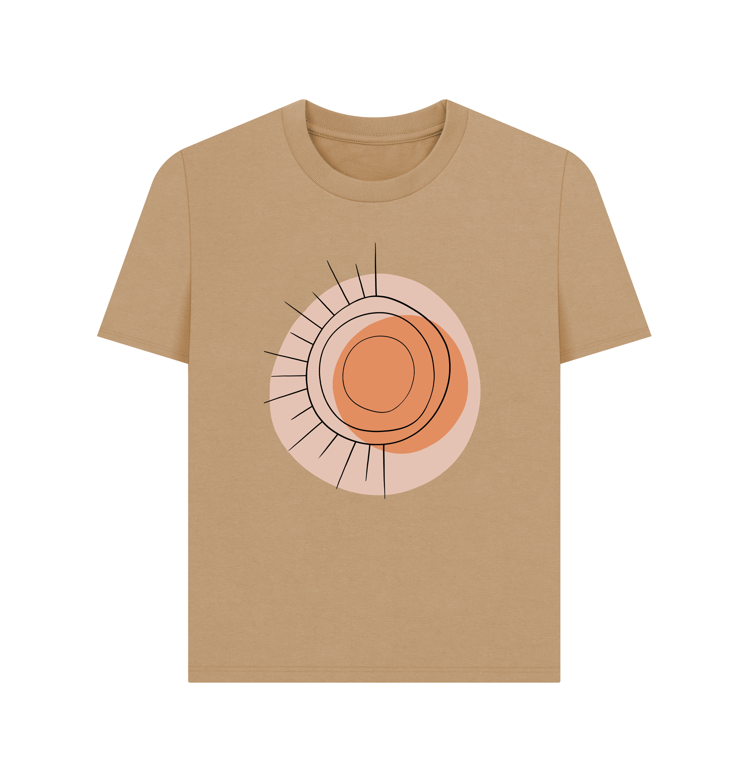Sand Printed T-shirt Front
