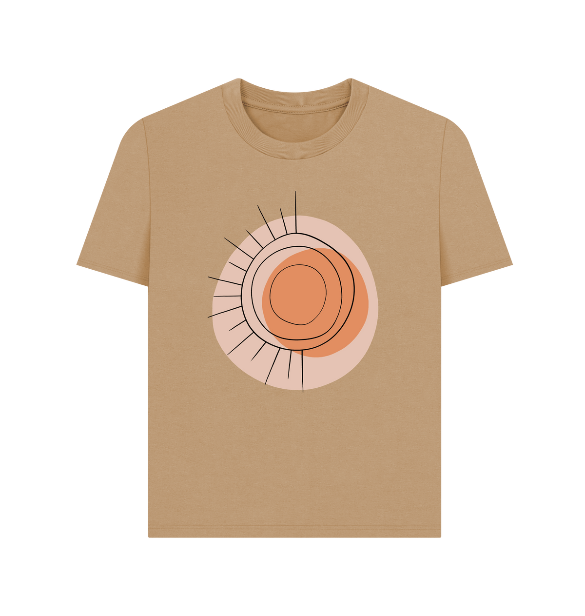 Sand Printed T-shirt Front