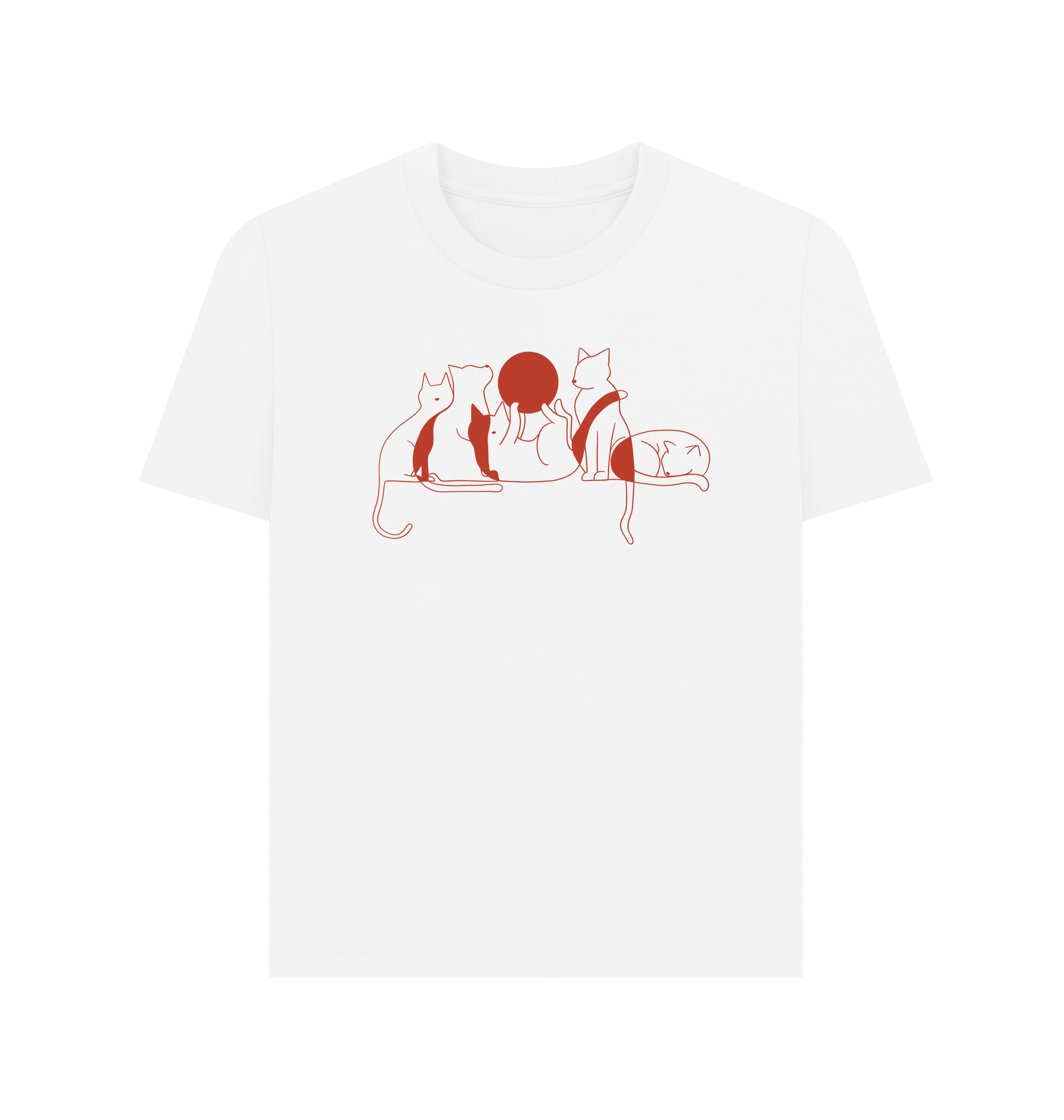 White Printed T-shirt Front