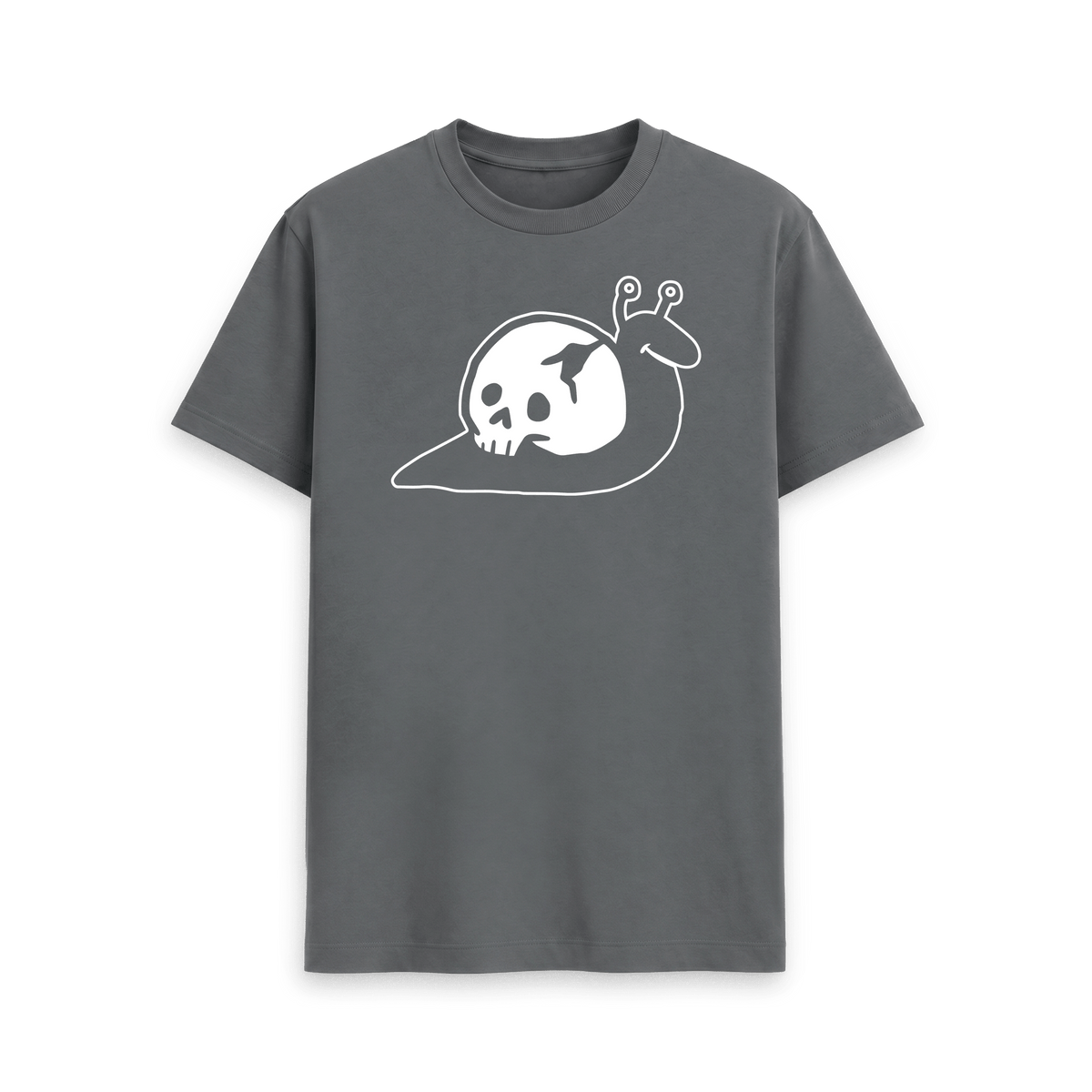 Slate Grey Printed T-shirt Front
