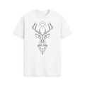 White Printed T-shirt Front