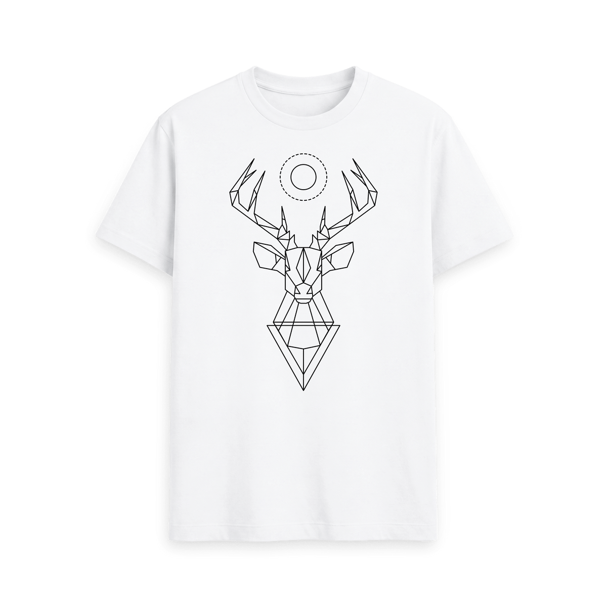 White Printed T-shirt Front