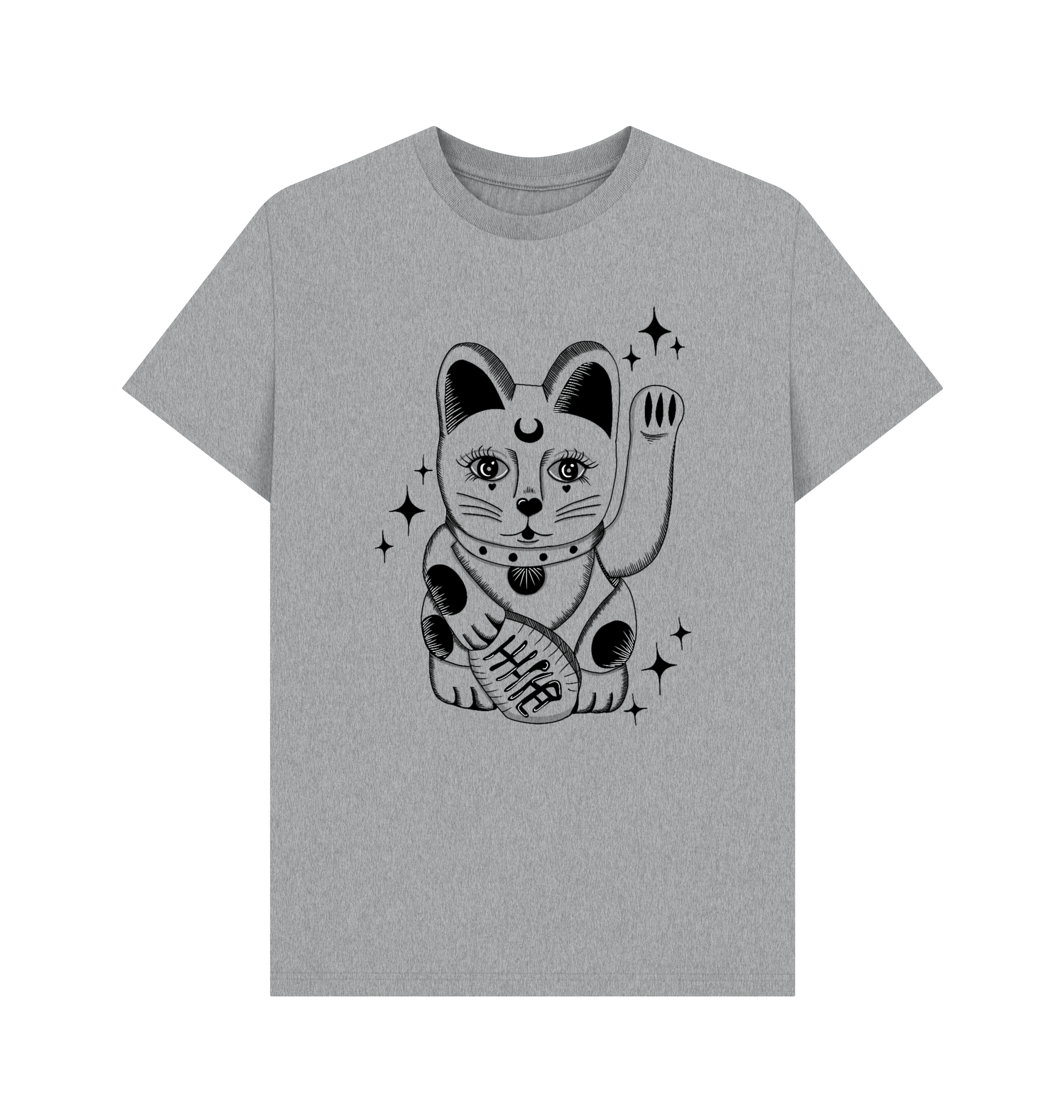 Athletic Grey Printed T-shirt Front