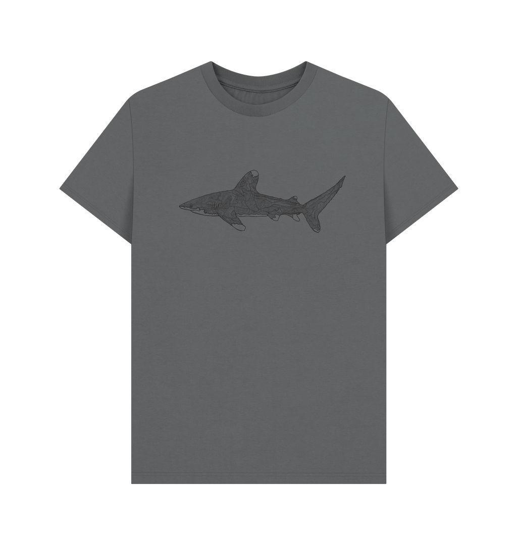 Slate Grey Printed T-shirt Front