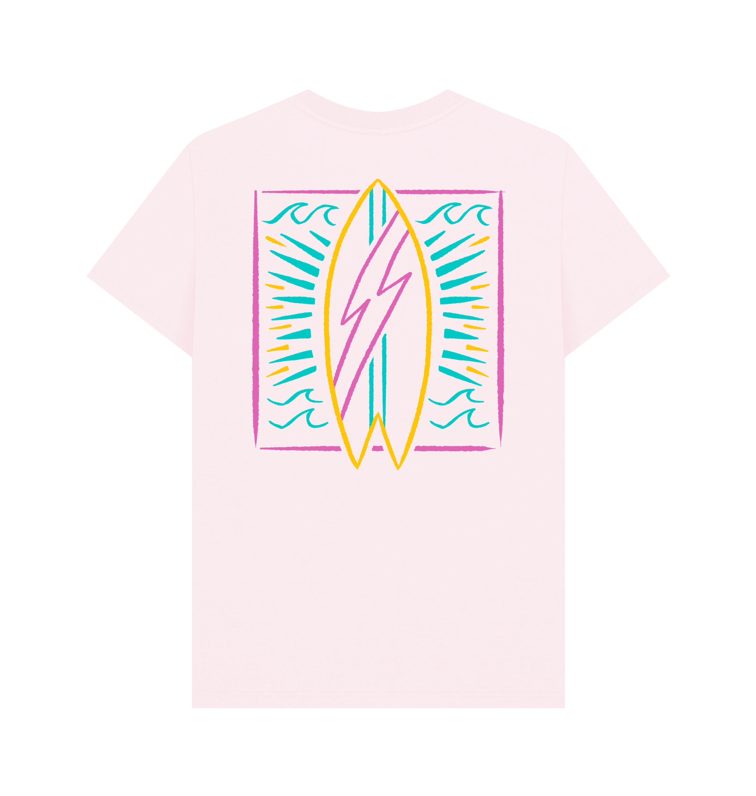 Pink Printed T-shirt Back