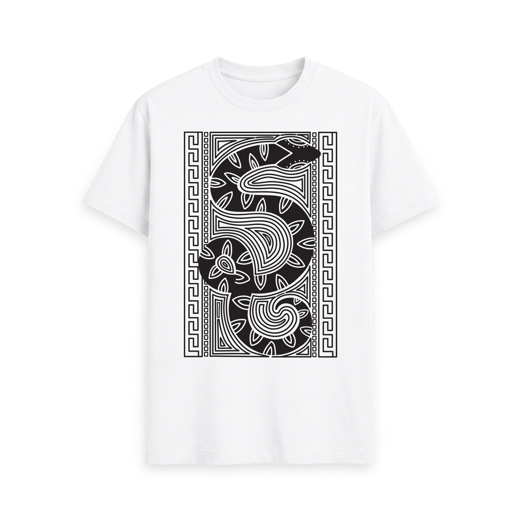 White Printed T-shirt Front