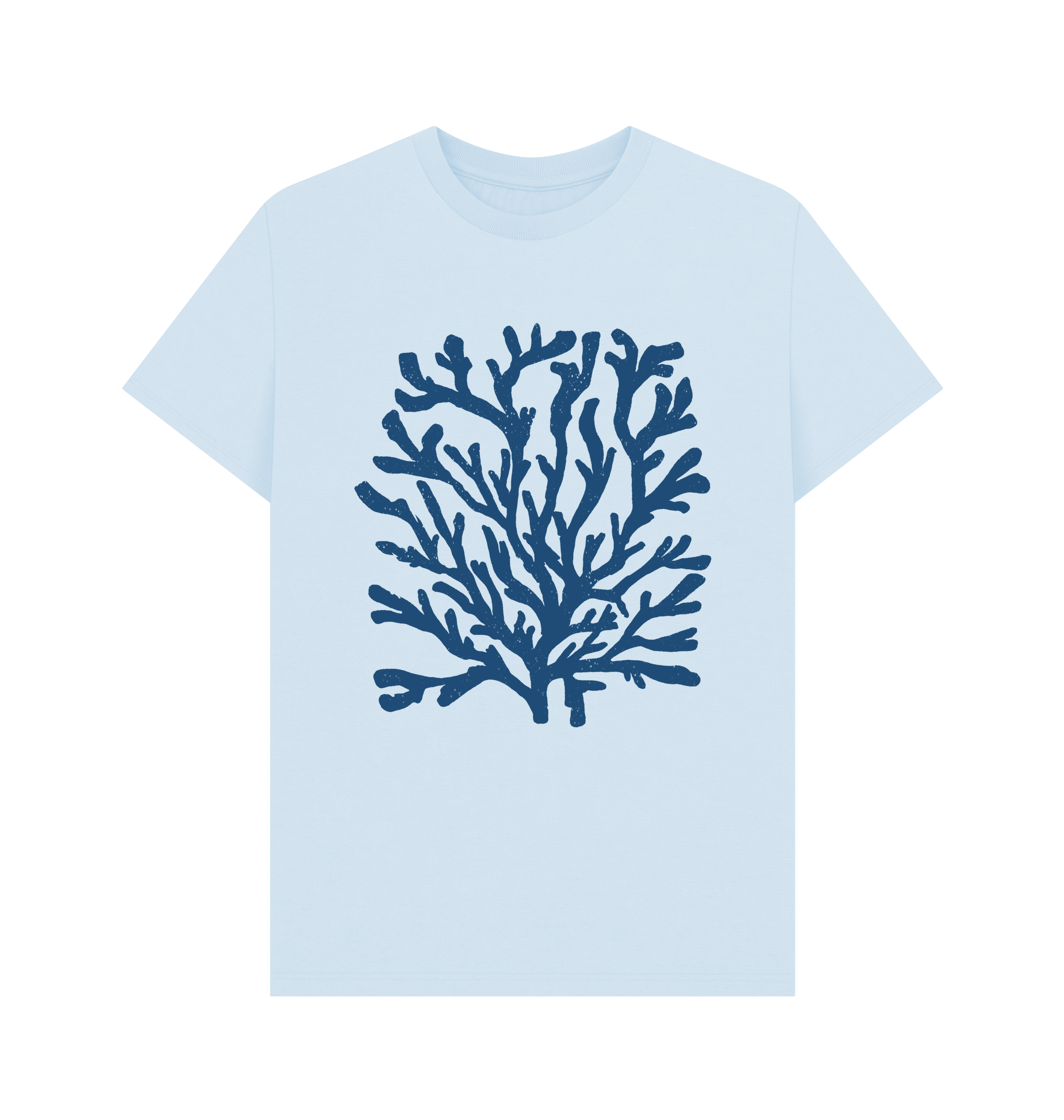 Sky Blue Printed T-shirt Front
