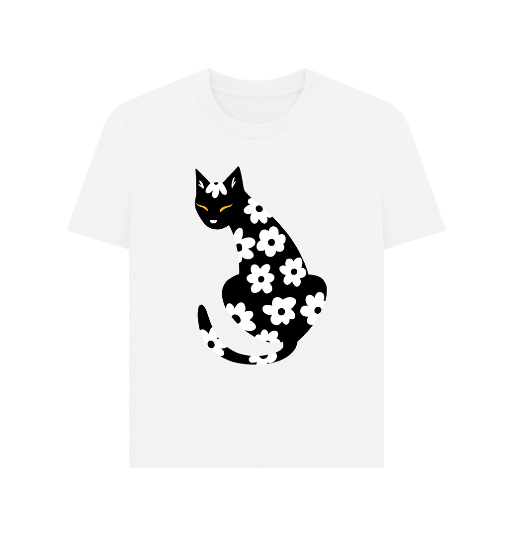 White Printed T-shirt Front