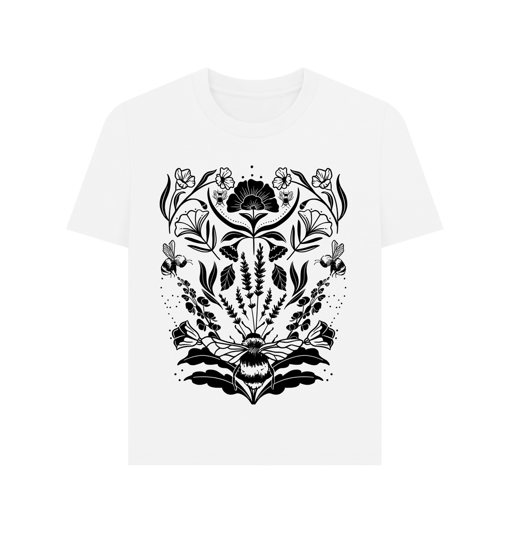 White Printed T-shirt Front